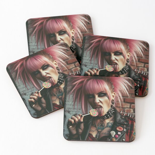 Item preview, Punk Lady Lollipop Tattoo designed and sold by Voodoo Store Paranormal Collections.