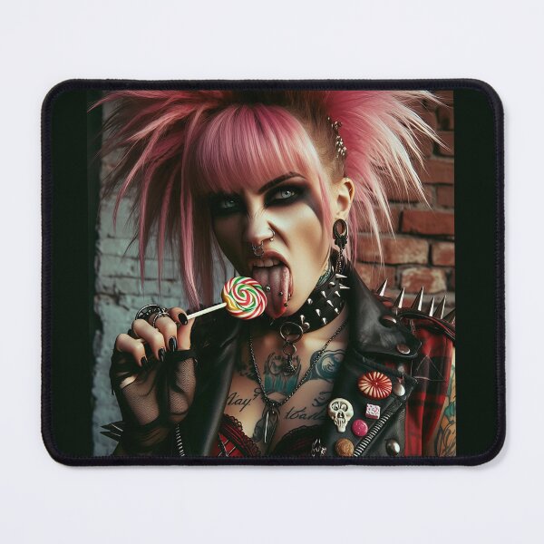 Item preview, Punk Lady Lollipop Tattoo designed and sold by Voodoo Store Paranormal Collections.