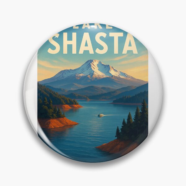 Item preview, Lake Shasta with Snow-Capped Mount Shasta designed and sold by Places On Earth.