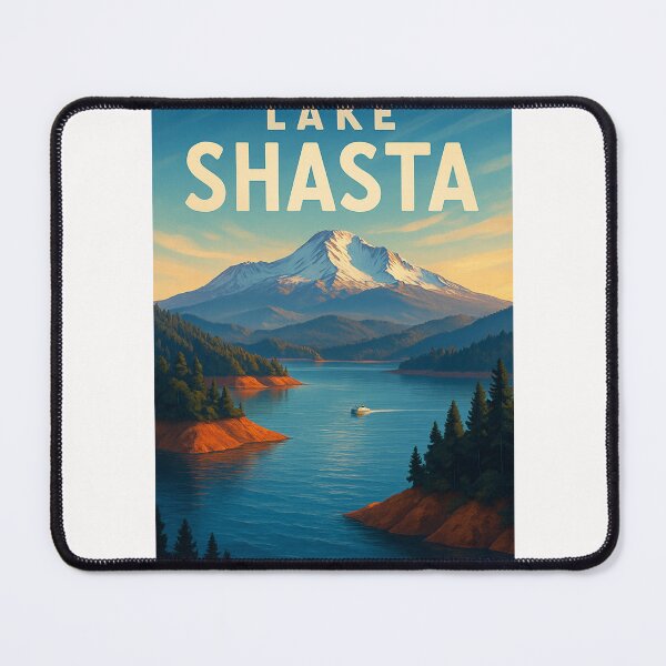 Item preview, Lake Shasta with Snow-Capped Mount Shasta designed and sold by Places On Earth.