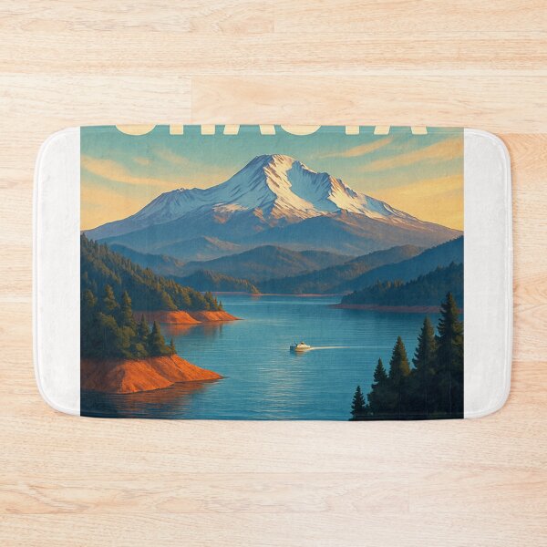 Item preview, Lake Shasta with Snow-Capped Mount Shasta designed and sold by Places On Earth.