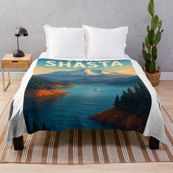 Item preview, Lake Shasta with Snow-Capped Mount Shasta designed and sold by Places On Earth.