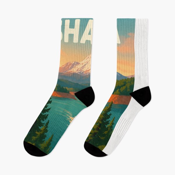 Item preview, Lake Shasta Boat View and Mountain Backdrop designed and sold by Places On Earth.