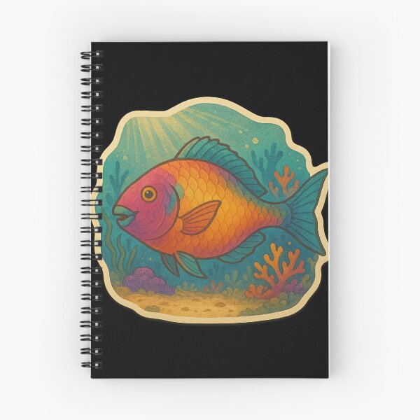 Item preview, Parrotfish Feeding on Coral in Ocean designed and sold by DamioPolArt.