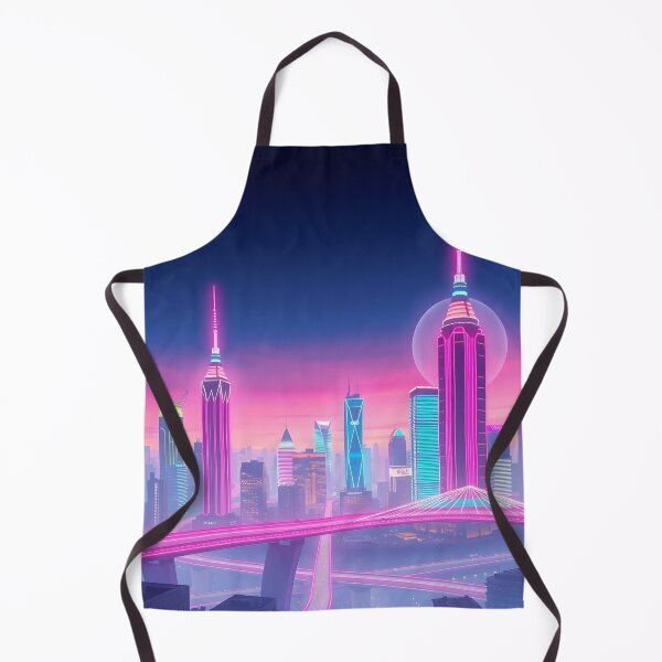 Item preview, Futuristic City Skyline - Neon Cyberpunk Architecture Art designed and sold by AbdS07.