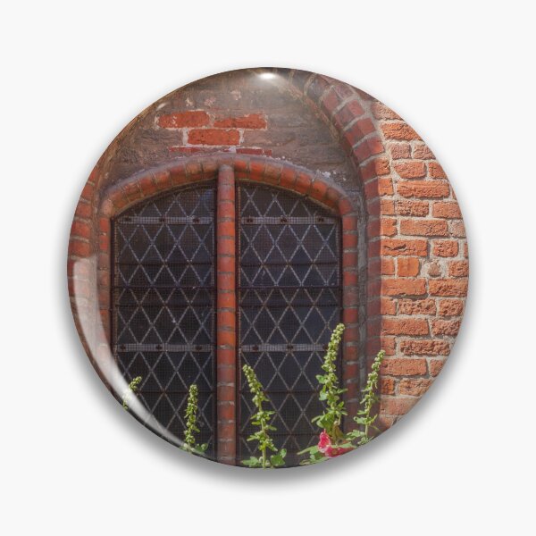 Item preview, Hollyhocks and church windows of St. Nicholas Church, Old Town, Stralsund designed and sold by Torsten  Krüger.