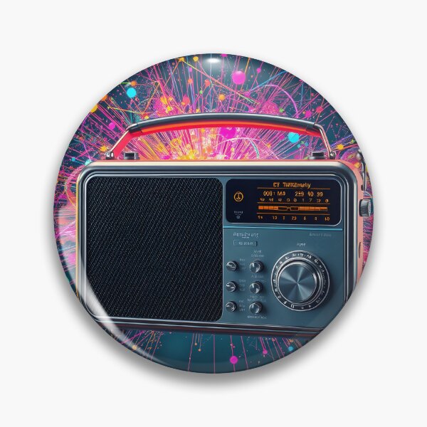 Item preview,  Retro Radio Cosmic - Vintage Electronics Space Art designed and sold by AbdS07.