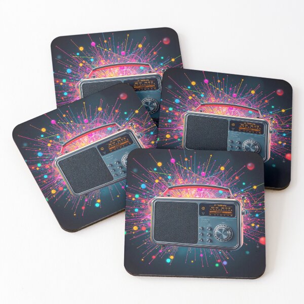 Item preview,  Retro Radio Cosmic - Vintage Electronics Space Art designed and sold by AbdS07.
