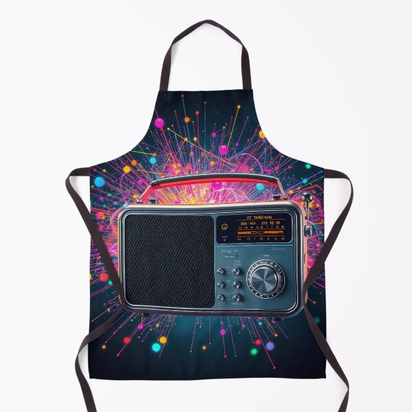 Item preview, Retro Radio Cosmic - Vintage Electronics Space Art designed and sold by AbdS07.