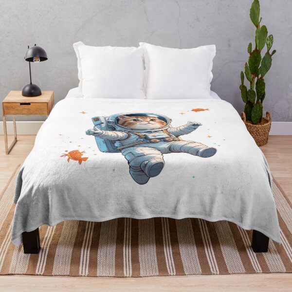 Item preview, cat astronaut floating in space designed and sold by Nimkaew.