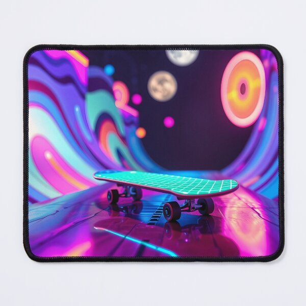 Item preview,  Neon Skateboard Space - Cosmic Skating Adventure Art designed and sold by AbdS07.