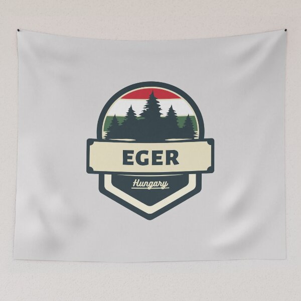 Item preview, Eger Hungary Retro Vintage Badge designed and sold by World Designs.