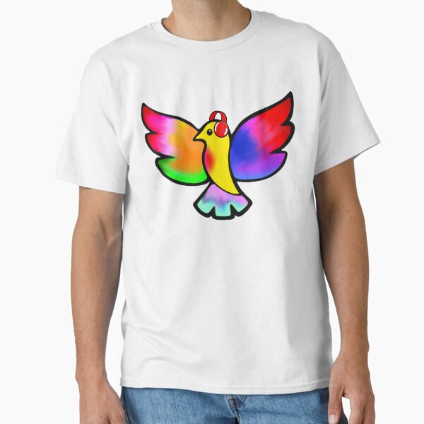 Tale Teller Kids Neurodivergence Logo Rainbow Bird In Headphones Classic T-Shirt