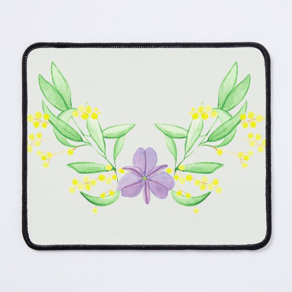 Item preview, Golden Wattle and Chocolate Lily emblem designed and sold by GeoGoose.