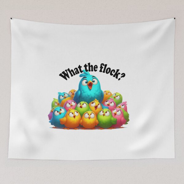 Item preview, What The Flock Funny Bird Shirt designed and sold by Care-and-Share.