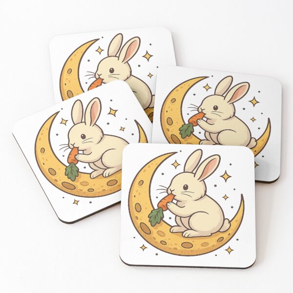 Item preview, Moonbite Bunny – Cute Lunar Rabbit Illustration designed and sold by JWP789.