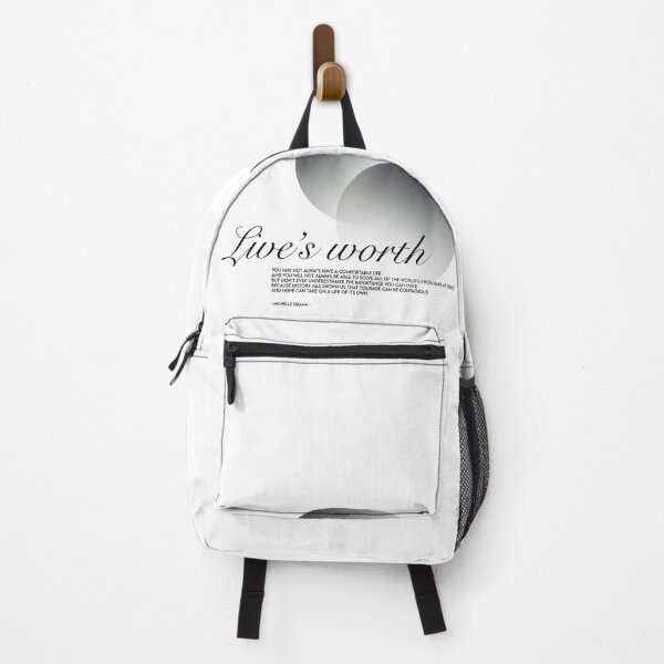 Item preview, Live's Worth - Minimalist Life Quote Streetwear Design designed and sold by ByIlkin.
