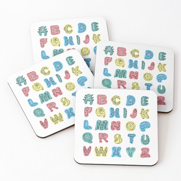 Item preview, Monsters alphabet designed and sold by alina-k-design.