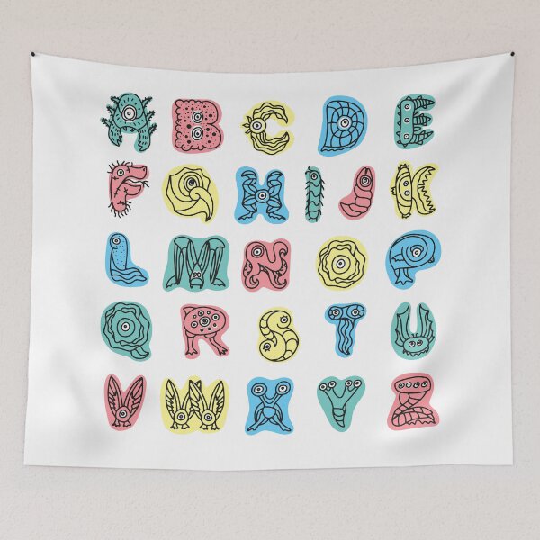 Item preview, Monsters alphabet designed and sold by alina-k-design.