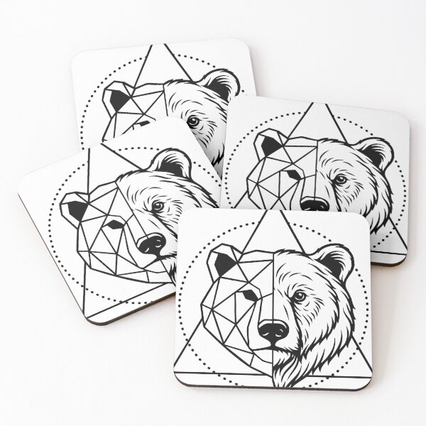 Item preview, Bear Polygon designed and sold by Anja-Selena Design.