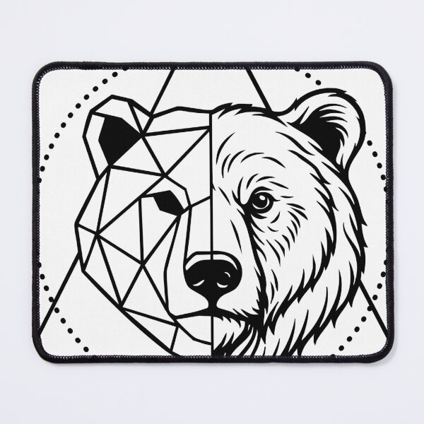 Item preview, Bear Polygon designed and sold by Anja-Selena Design.
