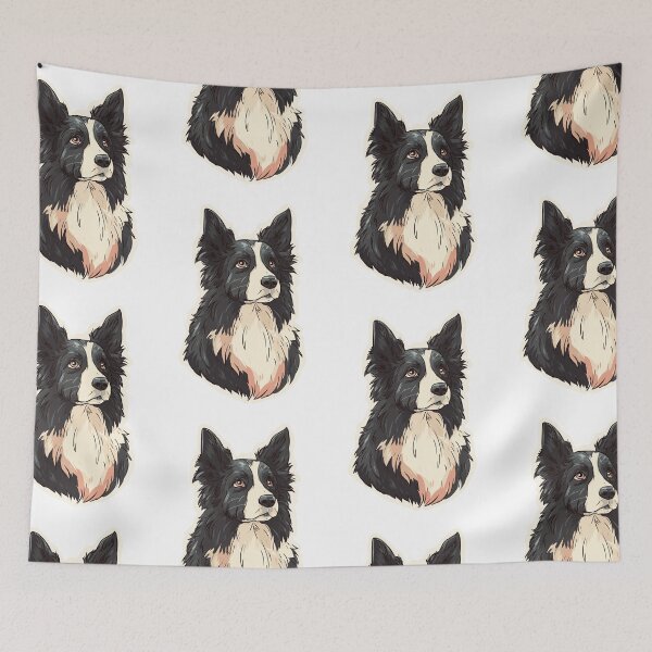 Item preview, Intelligent Border Collie Dog Art designed and sold by bapupa.