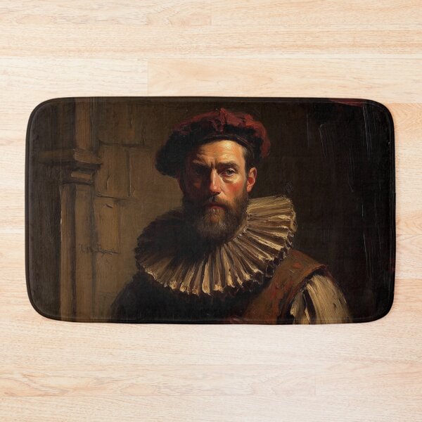 Item preview, Medieval Man wearing a Ruff collar vintage artwork designed and sold by Vintage Designs +.