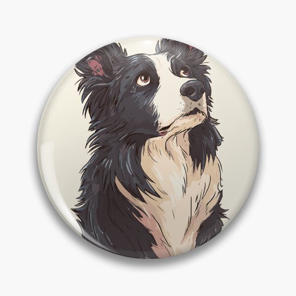 Item preview, Energetic Border Collie Dog Friend Art designed and sold by bapupa.