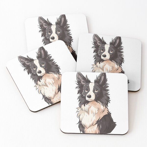 Item preview, Agile Border Collie Dog Portrait Art designed and sold by bapupa.