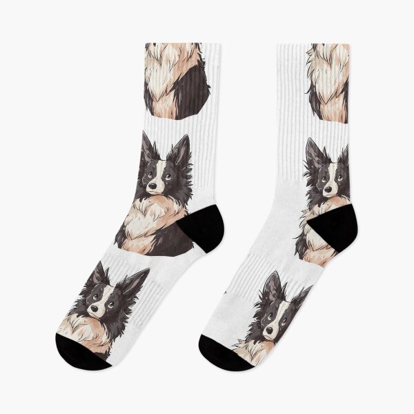 Item preview, Agile Border Collie Dog Portrait Art designed and sold by bapupa.