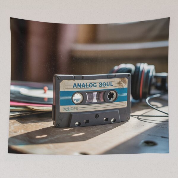 Item preview, Analog Soul – Retro Cassette Tape MC Vibe for Music Lovers & Vinyl Fans designed and sold by BloomOfDesign.
