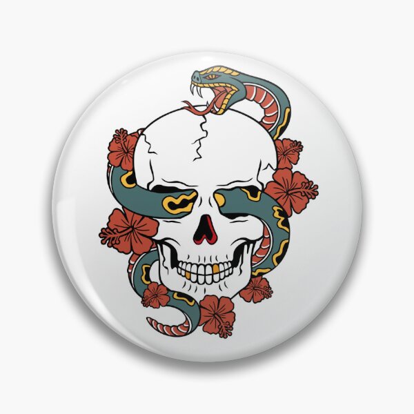Item preview,  Skull and snake designed and sold by Gosticky004.