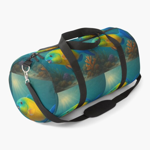 Item preview, Parrotfish Biting Coral on Seafloor designed and sold by DamioPolArt.