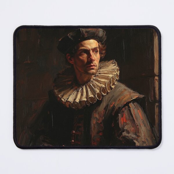 Item preview, Medieval Man wearing a Ruff collar vintage artwork designed and sold by Vintage Designs +.