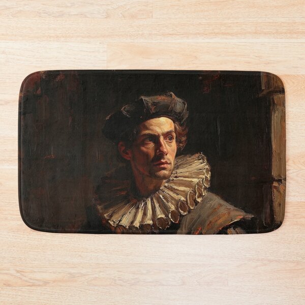 Item preview, Medieval Man wearing a Ruff collar vintage artwork designed and sold by Vintage Designs +.