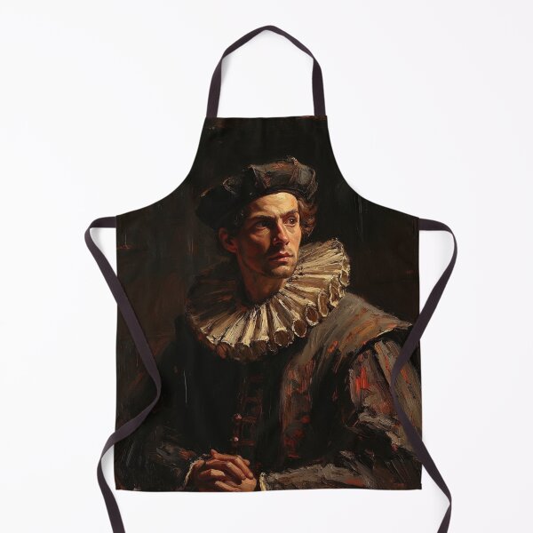 Item preview, Medieval Man wearing a Ruff collar vintage artwork designed and sold by Vintage Designs +.
