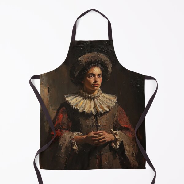 Item preview, Medieval woman wearing a Ruff collar vintage artwork designed and sold by Vintage Designs +.