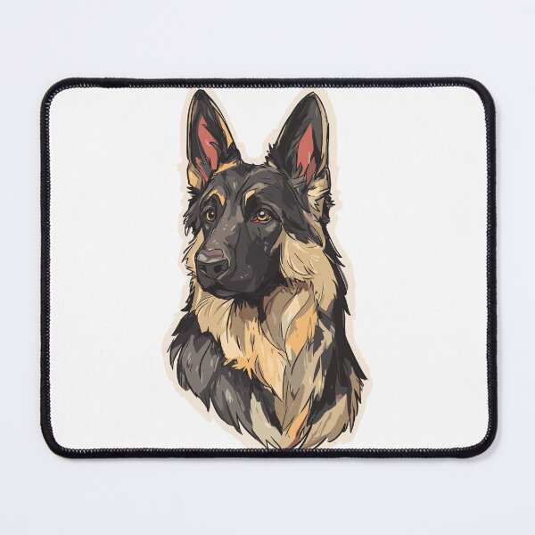 Item preview, Loyal German Shepherd Dog Art designed and sold by bapupa.