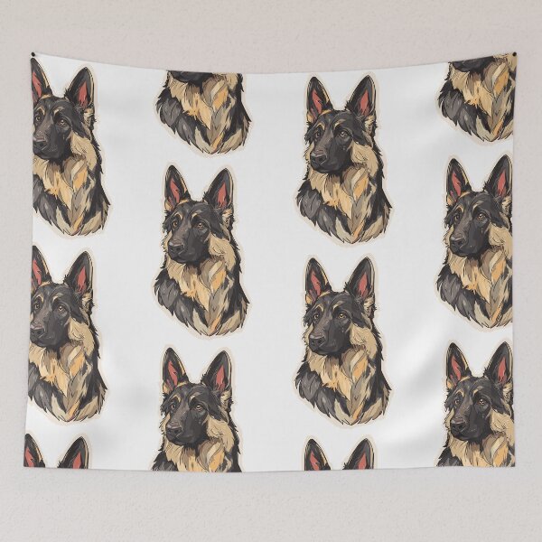 Item preview, Loyal German Shepherd Dog Art designed and sold by bapupa.
