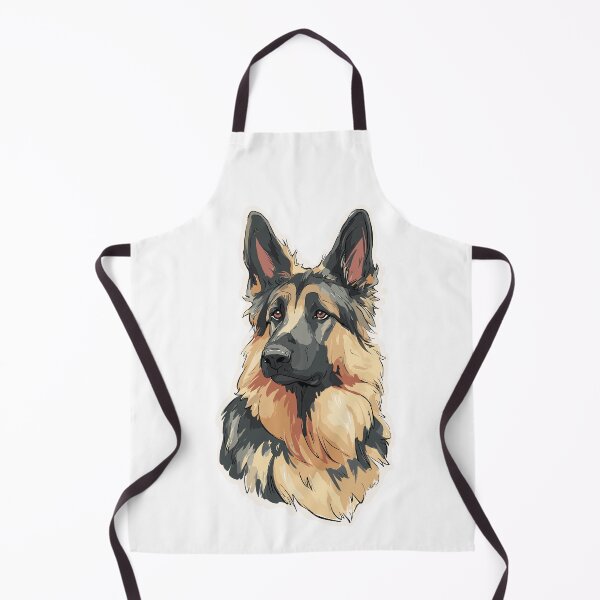 Item preview, Protective German Shepherd Dog Portrait Art designed and sold by bapupa.