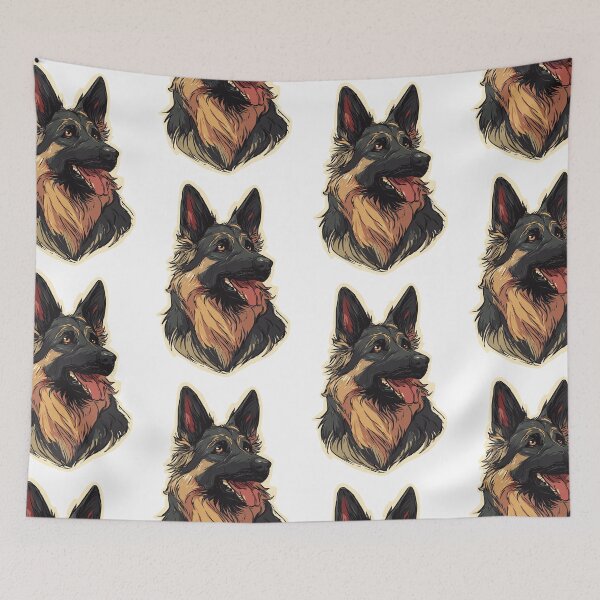 Item preview, Brave German Shepherd Dog Spirit Art designed and sold by bapupa.