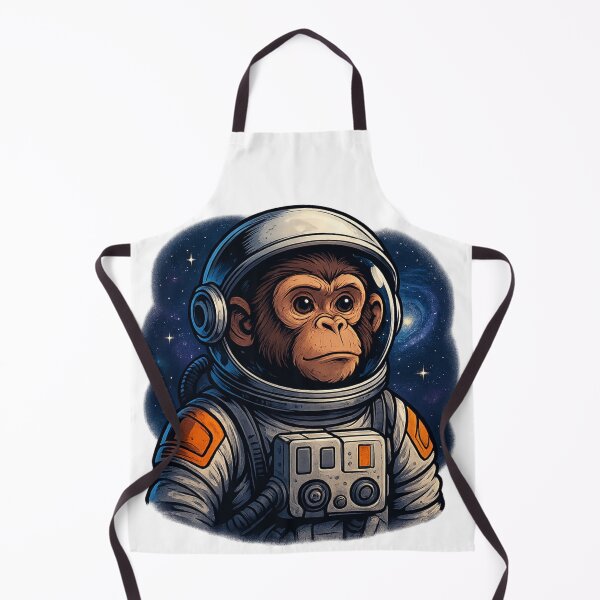 Item preview, Astronaut Monkey – Cosmic Explorer Line Art designed and sold by JWP789.
