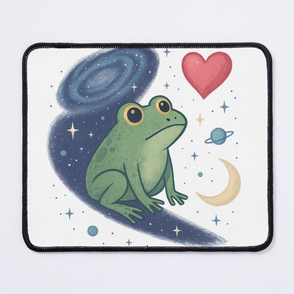 Item preview, Galactic Love Quest – Solitary Cosmic Frog designed and sold by JWP789.