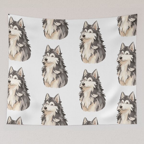 Item preview, Noble Husky Dog Art designed and sold by bapupa.
