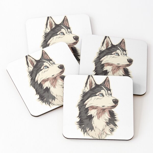 Item preview, Vigilant Husky Dog Art designed and sold by bapupa.