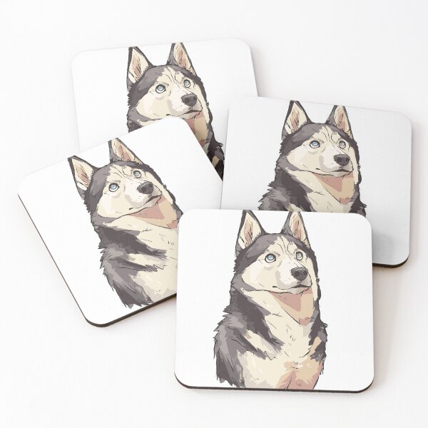 Item preview, Brave Husky Dog Art designed and sold by bapupa.