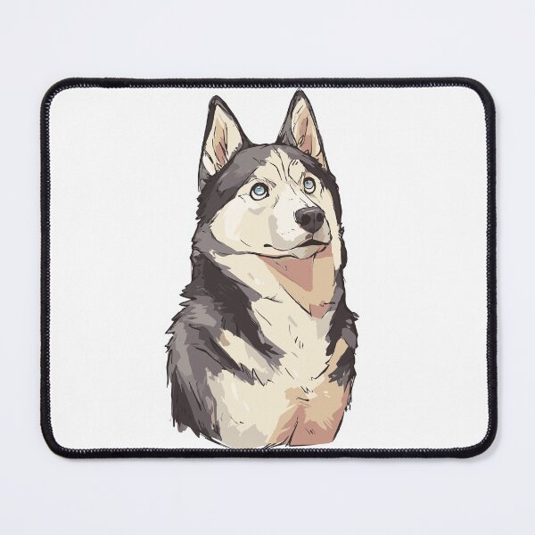 Item preview, Brave Husky Dog Art designed and sold by bapupa.