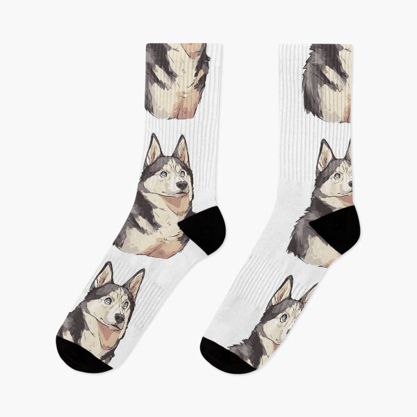 Item preview, Brave Husky Dog Art designed and sold by bapupa.