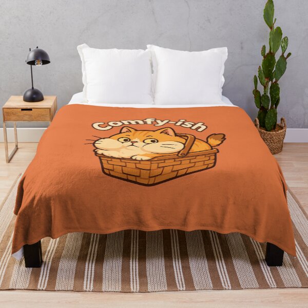 Item preview, Chubby Cat Comfy Basket Art designed and sold by Yuliya Brush.