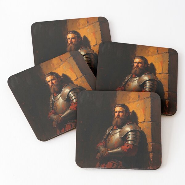 Item preview, Medieval man with long red beard vintage artwork designed and sold by Vintage Designs +.